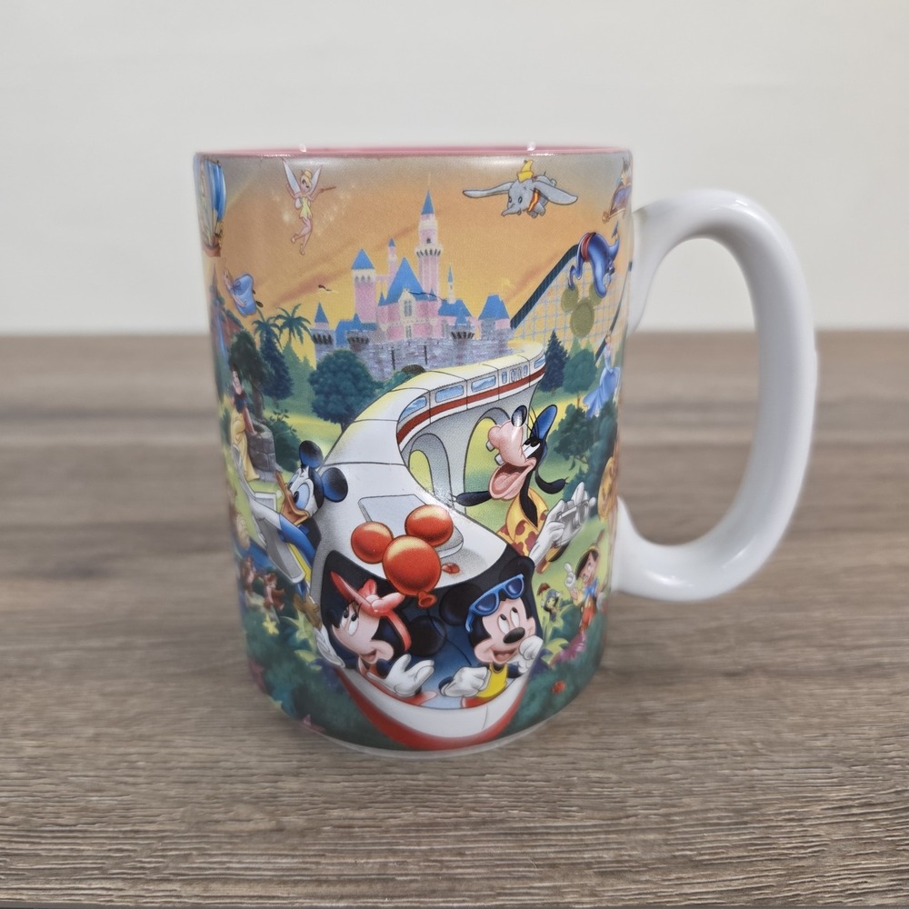 Disneyland Resort 3D Embossed Monorail "Mom" Coffee Cup Mug Mickey Minnie Daffy